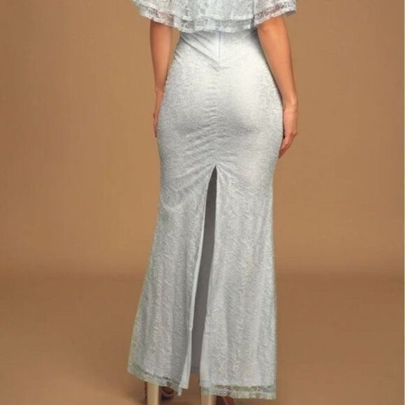 Lulu's Feeling Amorous Lace Maxi Dress size large - Picture 3 of 8